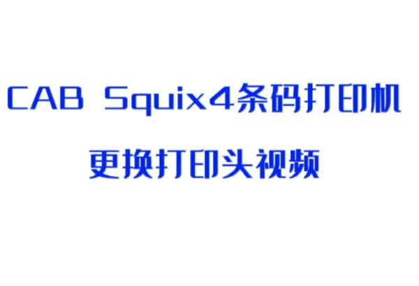 CAB Squix 4 条码打印机更换打印头视频